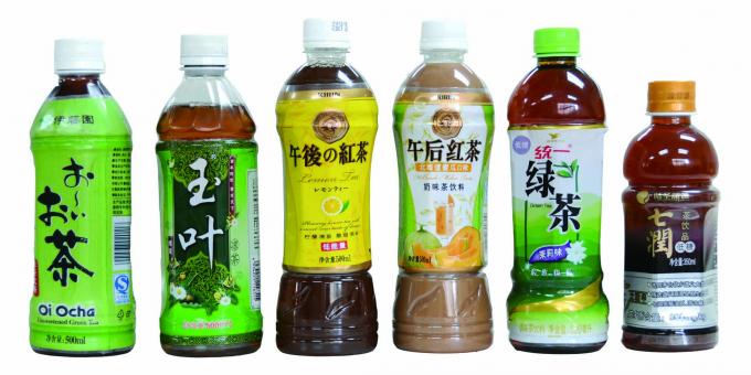 Mineral Sular üçün İki Tərəfli Şüşə Avtomatik Daralma Kollu Etiket Tətbiqatçısı