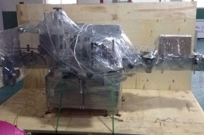 Dəyirmi şüşə üçün alüminium ərintisi Opp Vial etiketləmə maşını, sənaye etiketləmə maşını