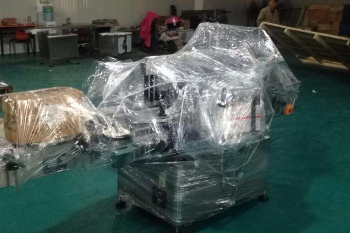 Dəyirmi şüşə üçün alüminium ərintisi Opp Vial etiketləmə maşını, sənaye etiketləmə maşını