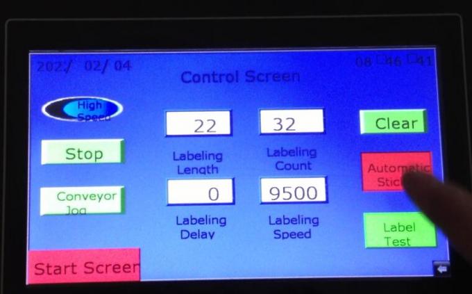 Nişan fırlanan masa ilə sehrli göz avtomatik cüt yan etiket etiketləmə maşını
