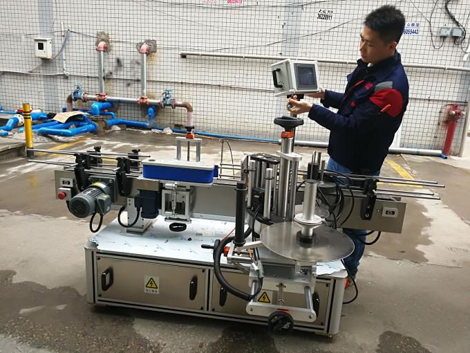 Tam Avtomatik Dəyirmi Şüşə Etiket Etiketləmə Makinası (kəmər növü)