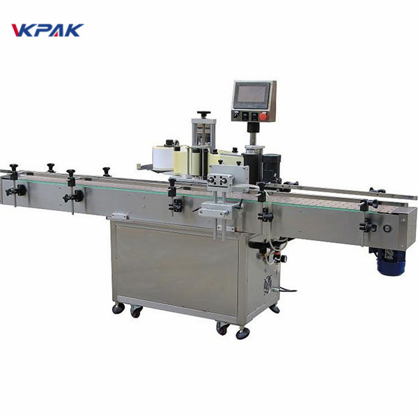 Avtomatik Yağlı Şaquli Öz Yapışqan Dəyirmi Şüşə Etiketləmə Maşın