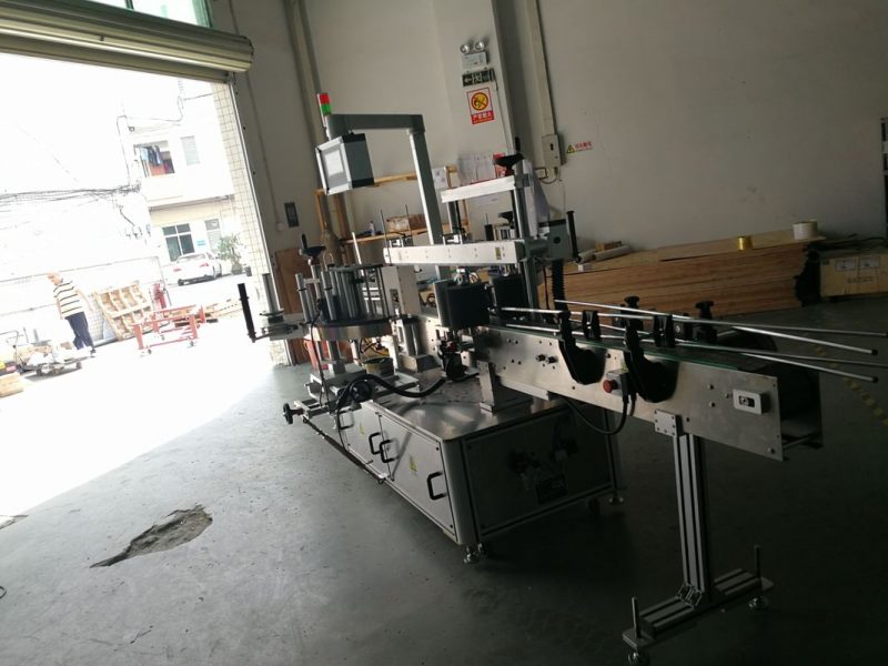 Çin Cüt üzlü Dəyirmi Şüşə Etiket Etiketləmə Maşın, Etiket genişliyi 190mm təchizatçı