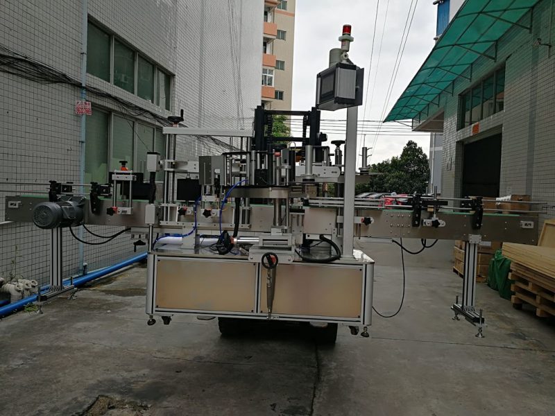Çin Avtomatik Cüt Yan Etiket Etiketləmə Maşın Etiket aplikatoru plastik qab təchizatçısı üçün