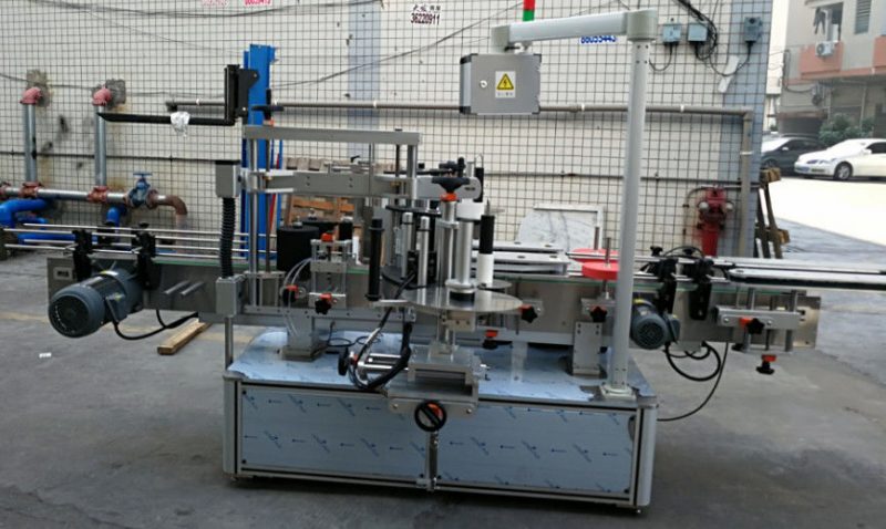 Çin Cüt Yan Etiket Eliptik Oval Şüşə Avtomatik Etiketləmə Makinası 1200W təchizatçı